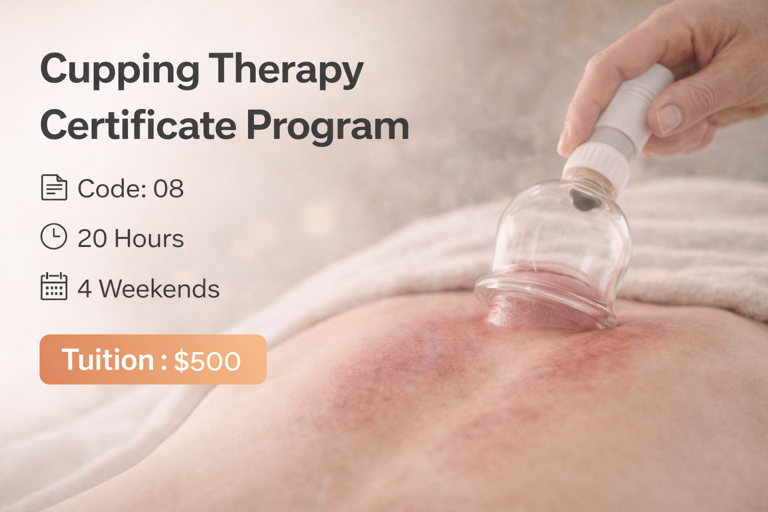 Cupping Therapy Certificate Program